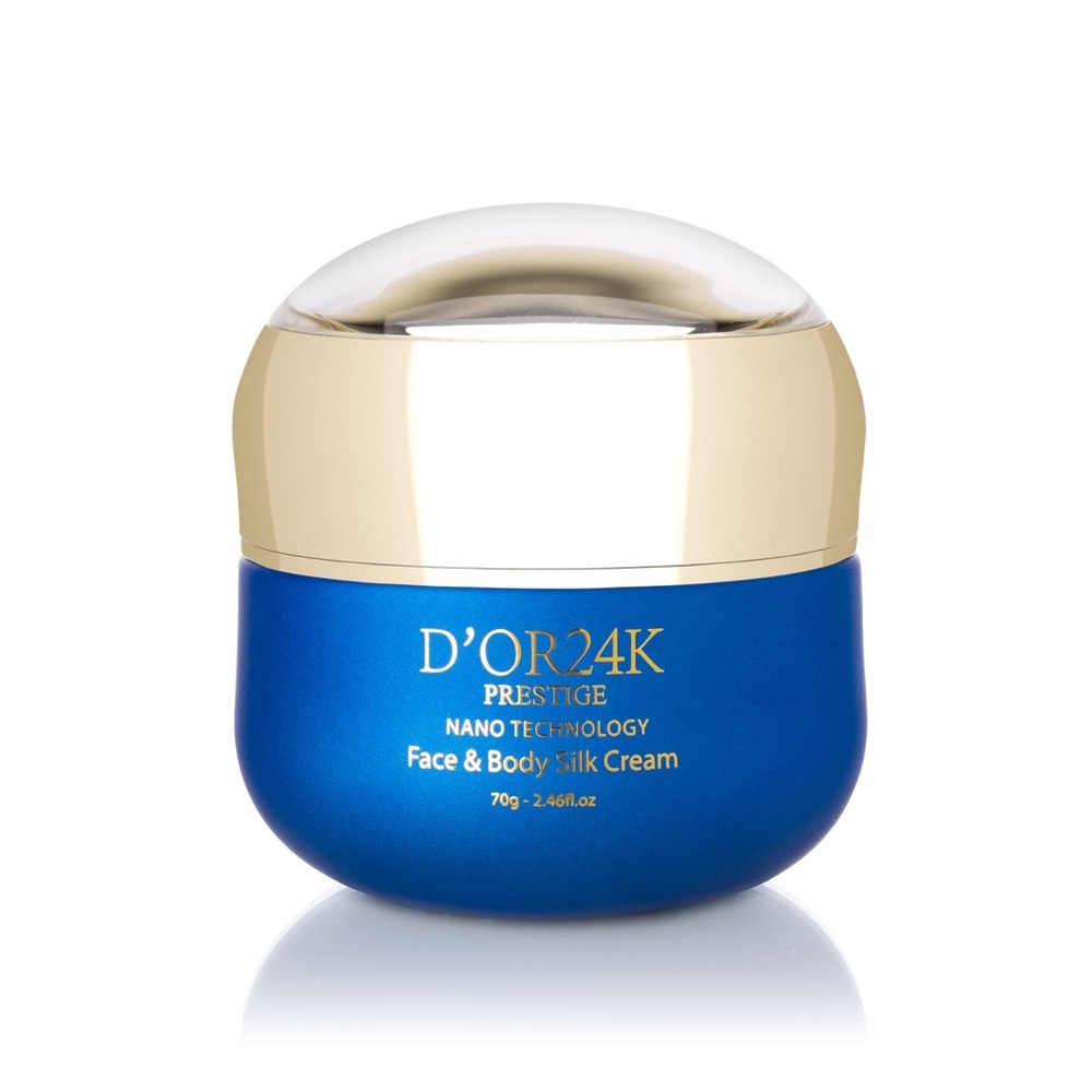 D’OR24K PRESTIGE NANOTECHNOLOGY Face & Body Silk Cream - Blue and Gold - Picture 1 of 6